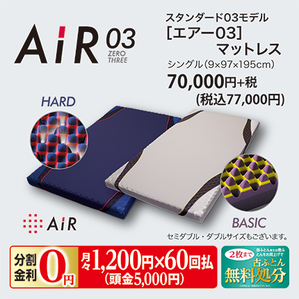 西川［エアー03］マットレスの画像